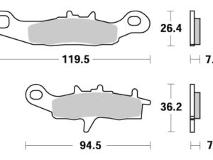 Sbs Jarrupalat Sintered Offroad
