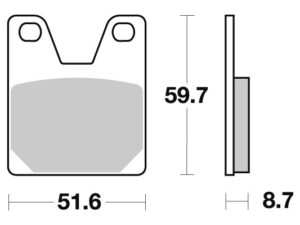 Sbs Jarrupalat Sintered Taakse