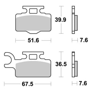 Sbs Jarrupalat Sintered Offroad