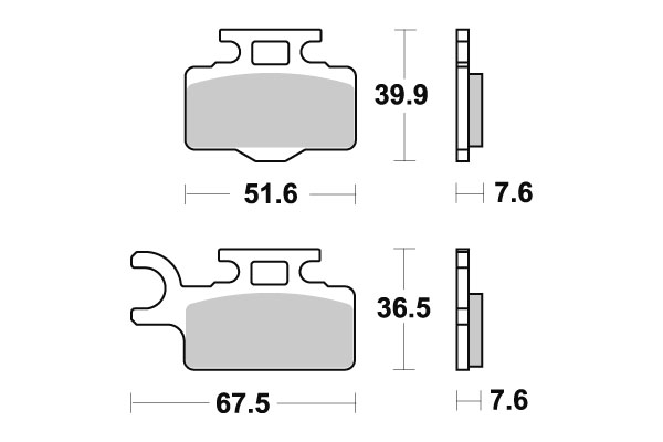 Sbs Jarrupalat Sintered Offroad
