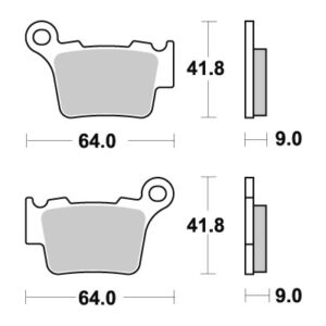 Sbs Jarrupalat Sintered Offroad
