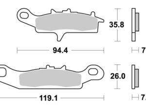 Sbs Jarrupalat Sintered Offroad