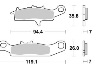 Sbs Jarrupalat Sintered Offroad