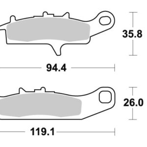 Sbs Jarrupalat Sintered Offroad