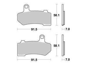 Sbs Jarrupalat Sintered Taakse