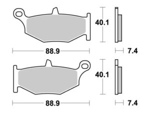 Sbs Jarrupalat Sintered Taakse