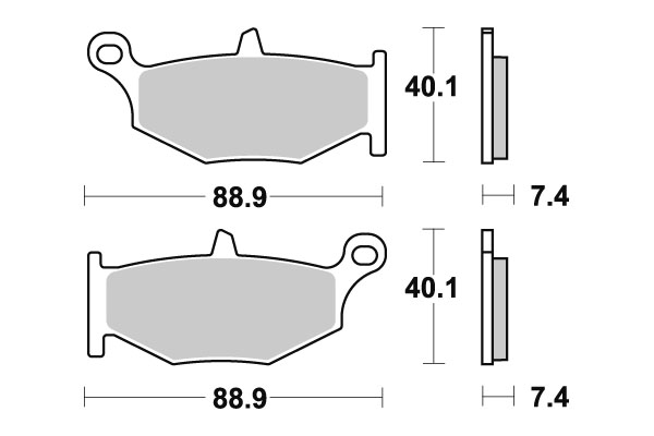 Sbs Jarrupalat Sintered Taakse