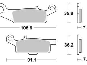 Sbs Jarrupalat Sintered Offroad