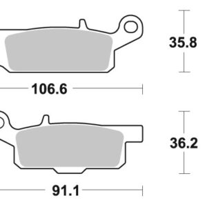 Sbs Jarrupalat Sintered Offroad