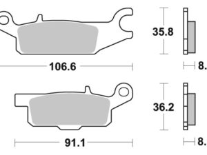 Sbs Jarrupalat Sintered Offroad