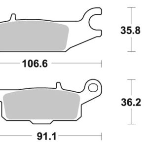 Sbs Jarrupalat Sintered Offroad