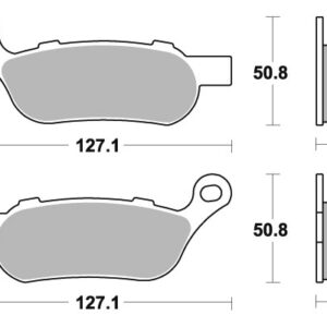 Sbs Jarrupalat Sintered Taakse