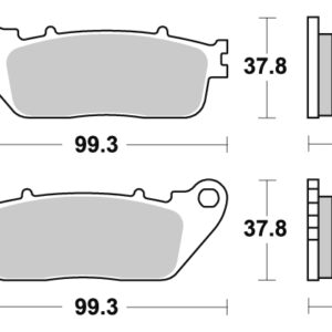Sbs Jarrupalat Sintered Taakse