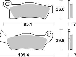 Sbs Jarrupalat Sintered Offroad