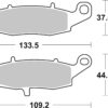 Sbs Jarrupalat Sintered Taakse