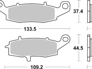 Sbs Jarrupalat Sintered Taakse