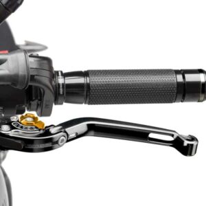 Puig Foldable Clutch Lever 16'C/Black Selector C/Gold