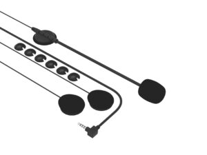 NUVIZ wired headset with Boom Microphone