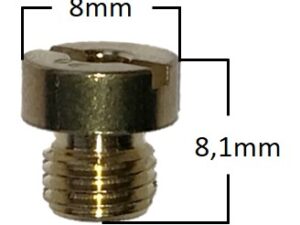 Pääsuutin, # 100 , Pyöreä, 6mm, Yhteensopiva: Dellorto