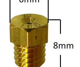 Pääsuutin, # 75 , Kuuskantti pieni, Yhteensopiva: Mikuni