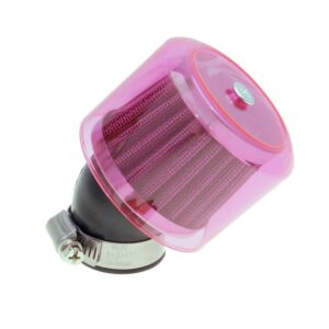 Ilmasuodatin, Air-System, Punainen, Kiinitys Ø 35mm, 45° (Ø 70mm x p. 55mm)