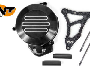 TNT Magneeton- & Ratassuoja, Musta/Carbon-kuvio, Derbi Senda <-05