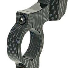 Peilin yleiskiinnike, Carbon-kuvio, Ø 22mm tanko, M8 peili