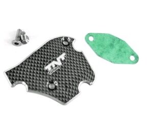 TNT Öljypumpun kansi, Carbon-kuvio, Derbi Senda 06- / Aprilia RX,SX 06- / Gilera
