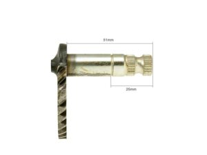 Käynnistyspolkimen aksila, 51mm/25mm, Kiina-skootterit 4-T 50cc / Peugeot 4-T /