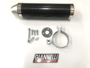 Giannelli Enduro 2T Äänenvaimentaja, Hiilikutu (E-hyv.), Aprilia 06- / Derbi 09-