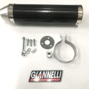 Giannelli Enduro 2T Äänenvaimentaja, Hiilikutu (E-hyv.), Aprilia 06- / Derbi 09-