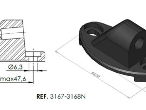 Puig Adapter Rear Mirror Right Hi-Tech I,Ii,Iii,F1,Gt
