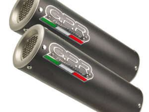 GPR Ducati Monster 696 2008/14 Pair EC-Approv. slip-on exhaust M3 Black Titanium