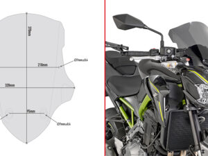 Givi Specific screen, smoked   KAW. Z900 '17