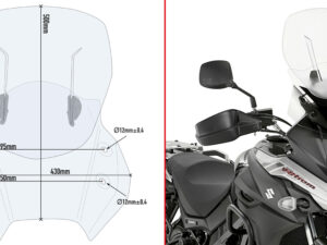 Givi Specific sliding wind-screen, Suzuki DL 650 V-Strom (17)