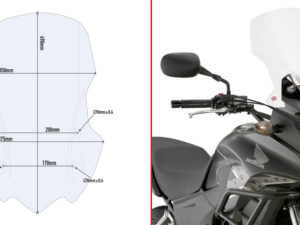 Givi Specific screen, transparent 49 x 35 cm CB 500 X (13)