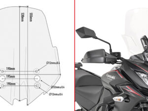 Specific screen, transparent 53 x 48 cm (H x W) Versys 1000 (17)