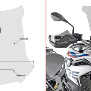 Givi Specific screen, smoked 44 x 47 cm (H x W) BMW F750GS/F850GS (18-19)