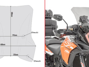 Givi Specific screen, smoked 38 x 40 cm 1290 Adventure S / Adventure R (17)