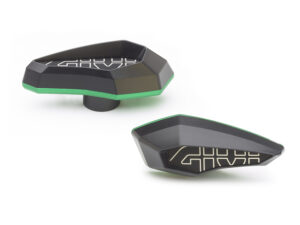 Givi frame sliders green anod alum insert