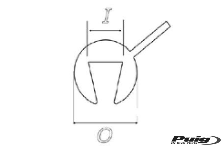Puig 50M Trim-Eding 6X3 By Meter C/Black
