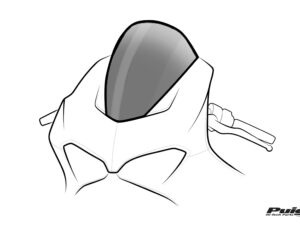 Puig Standard Screen Honda Vtr1000F 97'-07' D.Smoke