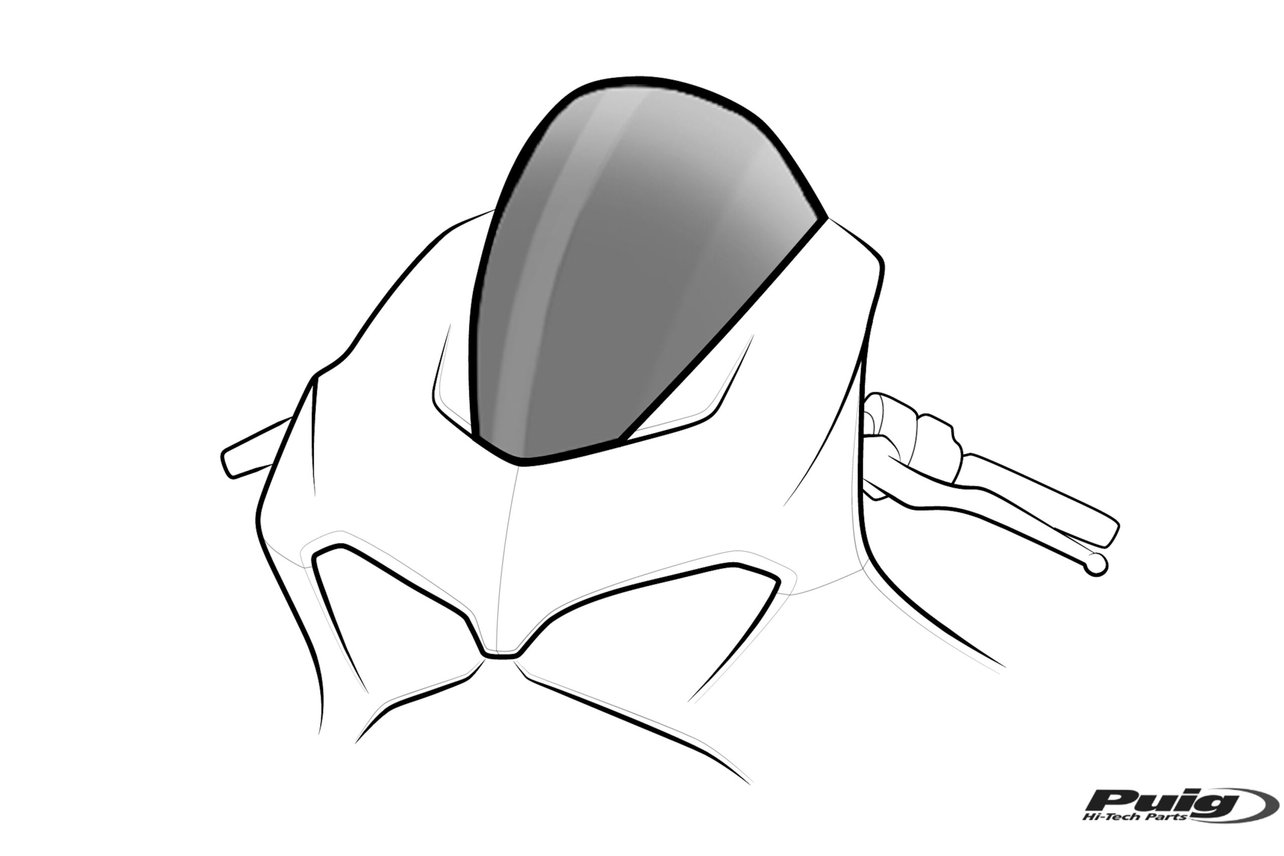 Puig Standard Screen Kawasaki Zx12R 02'-06'C/Clear