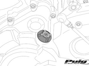 Puig Plug Oil Carter Honda C/Blue