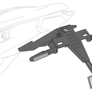 Puig Nylon Support For Right Turn Signalc/Black