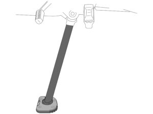 Puig Side Stand Foot Enlarger Kawasaki Z650 C/Black