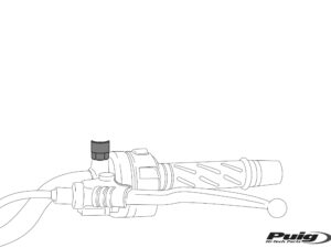 Puig Pair Footrest Fixation Passenger Bmw C/Black