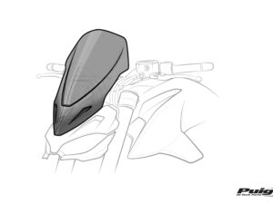 Puig Winds. Ng Touring Triumph Rocket 3 C/Dark Smoke