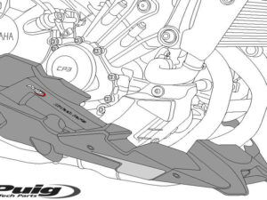 Puig Engine Spoiler Kawasaki Z650 20' C/Carbon Look