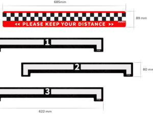 Puig Covid-19 Sticker Kit C/Black